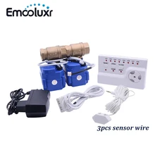 Русская система обнаружения утечки воды с запорным клапаном DN15* 2 шт(CR03) и 3 шт кабель детектор воды(Корабль из RU