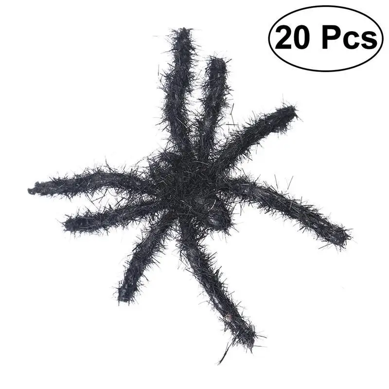 

20 Pcs Plastic Long Legs Spiders Prank Joking Funny Gadgets Horrific Decor for Halloween Parties Carnivals Costume Party
