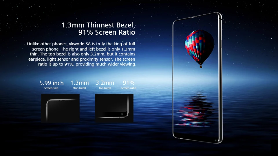 VKworld S8 5500 mAh Teléfono Móvil de carga Rápida 5.99 \ VKworld S8 5500 mAh Teléfono Móvil de carga Rápida 5.99 \