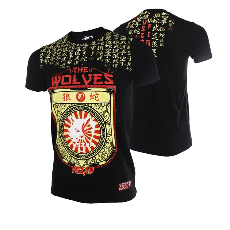 

VSZAP Wolf snake fight MMA short - sleeve T - shirt contortion of Thai boxing fitness combat training service venom sports venom