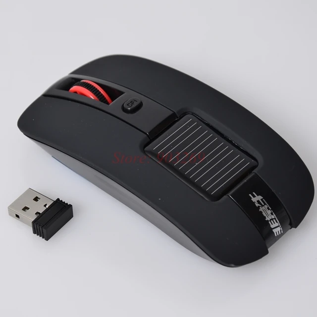 1pc 2 4ghz optical wireless wi fi solar mouse 1600dpi interface solar mouse