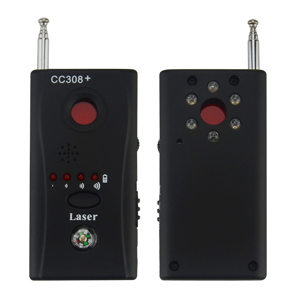 new Full Range Anti - Spy Bug Detector CC308+ Mini Wireless Camera Hidden Signal GSM Device Finder Privacy Protect Security