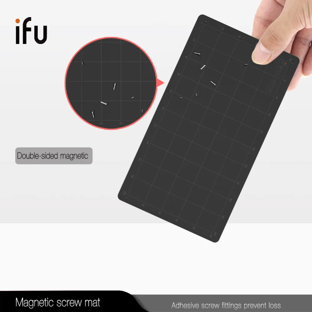 

IFU 220x120mm Magnetic Screw Mat Phone Tablet Repair Tools Screws Storage mat Memory Working Pad for iphone for Xiaomi Samsung