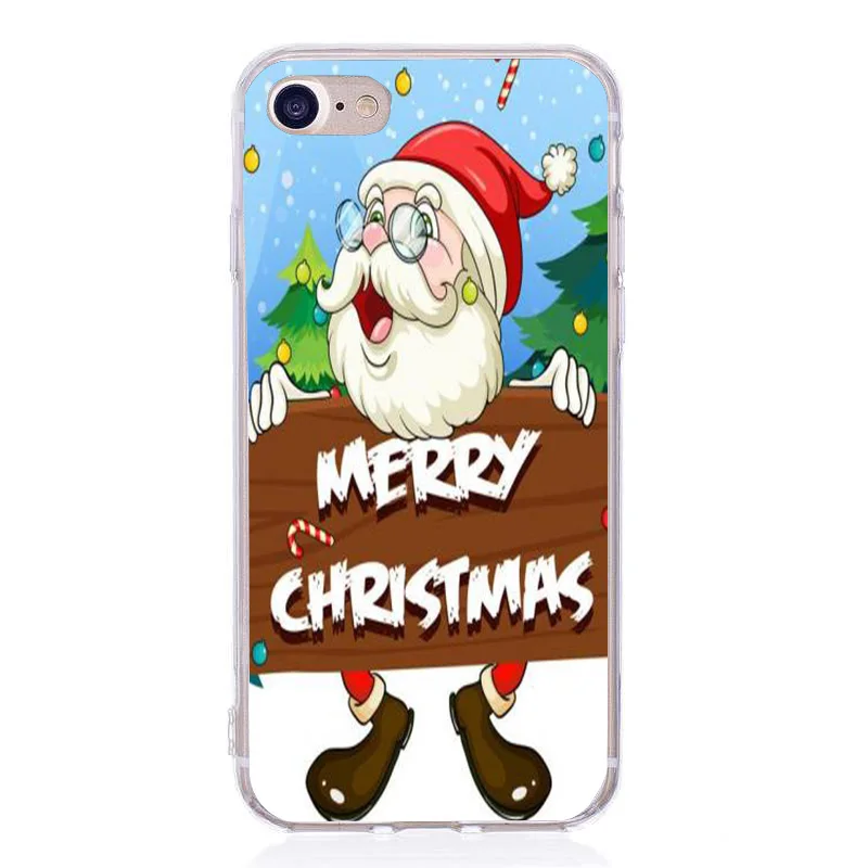 Для Apple iphone 5 5S se, 6, 6 S, 7, 8 Plus, X чехол, Рождественский олень, подарок на год, мультяшный чехол для iphone XS Max, XR, 6 s, 7, 8 Plus - Цвет: Оранжевый