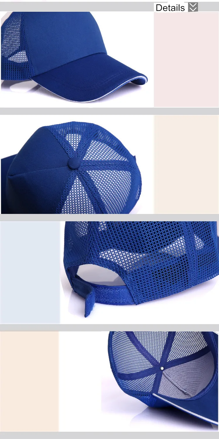 DIY Кепка из воздухопроницаемой сетки бейсболка логотип индивидуальный принт и вышивка грузовые шапки Кепка с металлической буквой