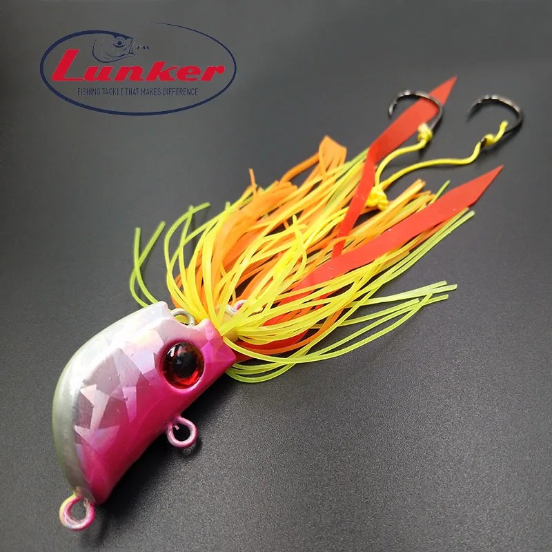 Lunker madai tai kabura rubber 25g 45g 65g 85g metal slow jig head red snapper skirts glow japan salt water tuna marlin inchiku