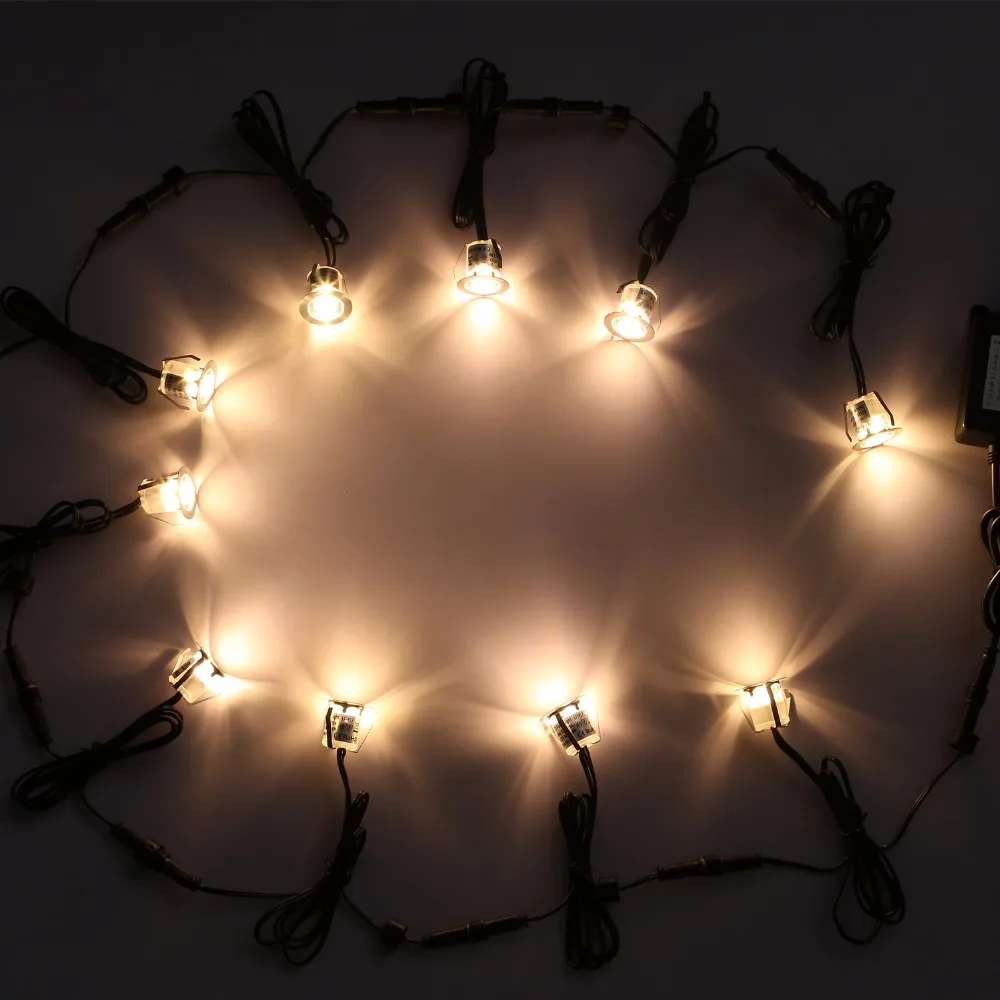 Emissor de Luz Deck ao ar Livre do Jardim do Pátio Conduziu a Iluminação da Paisagem da Em-terra Qaca Baixa Tensão Diodo Escadas Decoração 20 Pçs - Set B110-20 0.6 w 28 Jardim Do Pátio Escadas Decoração CONDUZIU a