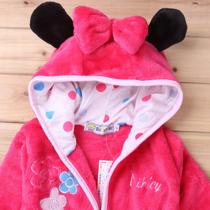 2020 New Children's Robe Kids Clothes Boys Girls Micky Minnie Bathrobes Baby Nightgowns Clothing Set Cartoon Home Wear Sleepwear