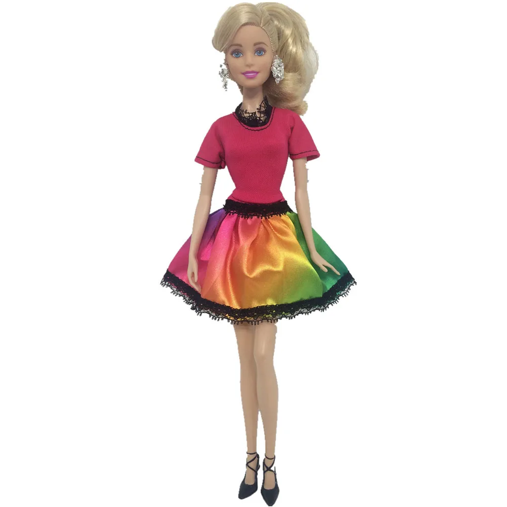 NK/10 комплектов; Новинка года; наряд принцессы; Красивая праздничная одежда; модное платье для куклы Барби; лучший подарок для девочек; детские игрушки