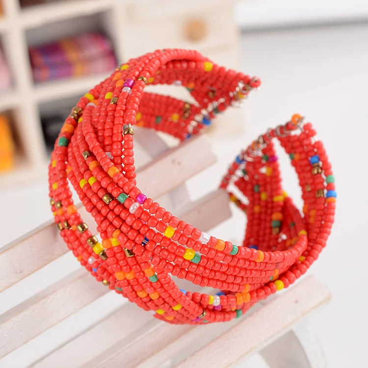 

Min. Order is 9usd(can mix) 2015 new trendy bracelets strand bracelet layered cuff bangles for African women