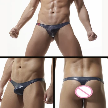

Men's G-string Male Thong Men Briefs Low-waist Sexy Underwear Briefs Bikini Club Wear Party Underwear U- convex Cueca Masculina