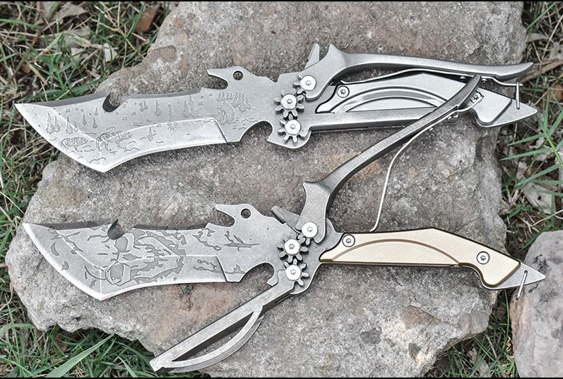 CIMA с ножницами, нож из нержавеющей стали с фиксированным лезвием для выживания на открытом воздухе, кемпинга и повседневного ношения