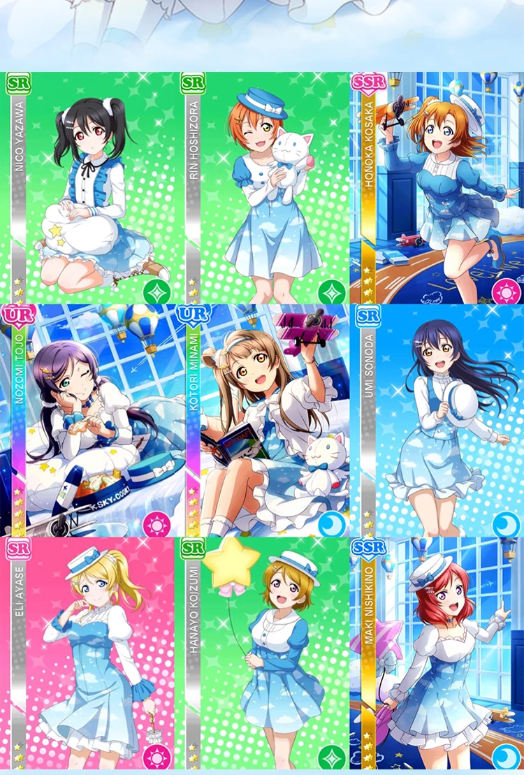 [Фото] аниме Лав Лив! Букет небо Пробуждение Tojo Maki Kotori Rin Hanayo Eli Umi Honoka всех членов полный комплект косплей костюм лолита