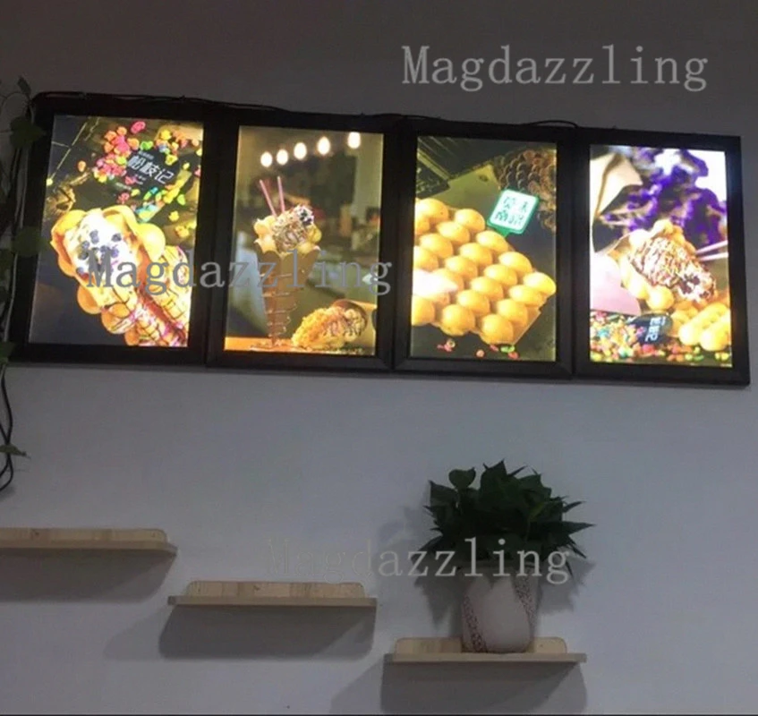 40x60cm Black Aluminum Frame Led Edge Lit Menu Light Box For Restaurant Aliexpress