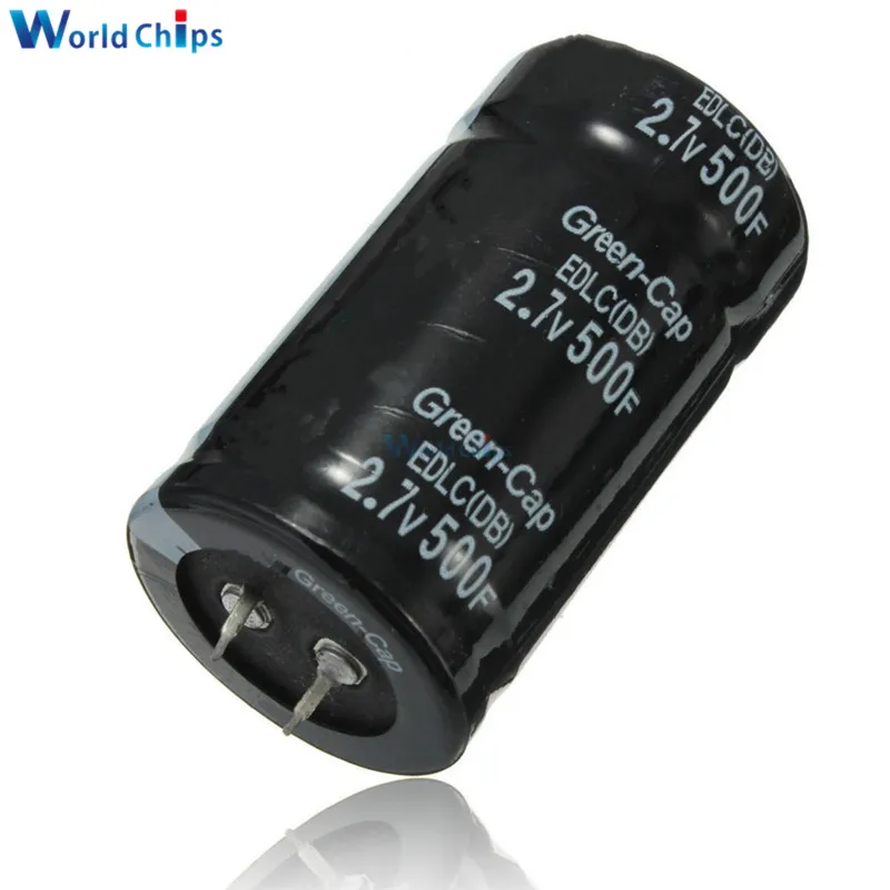 

diymore Super Farad Capacitor 2.7V 500F 35*60MM Capacitors Through Hole General Purpose 2.7V500F Capacitors Two Feet Four Feet