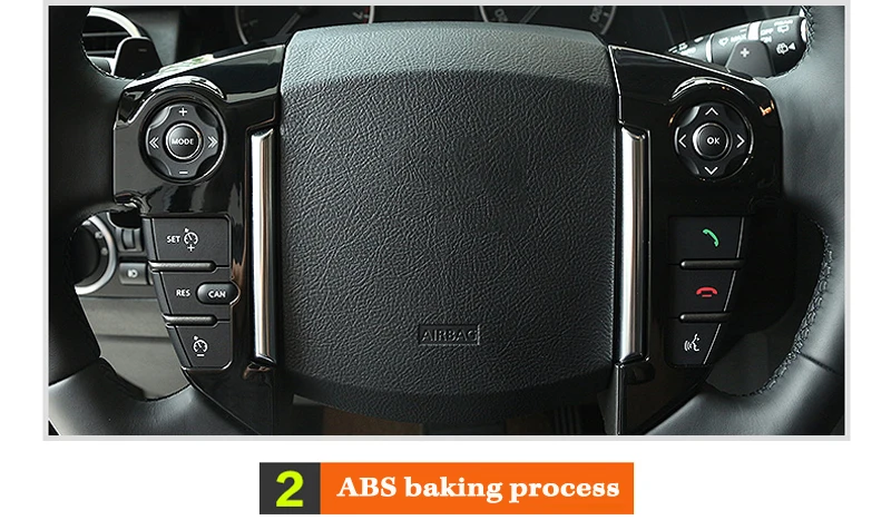 ABS Хромированная накладка на руль для Land Rover Range Rover Sport L320 2010 2011 2012 2013 аксессуары для интерьера