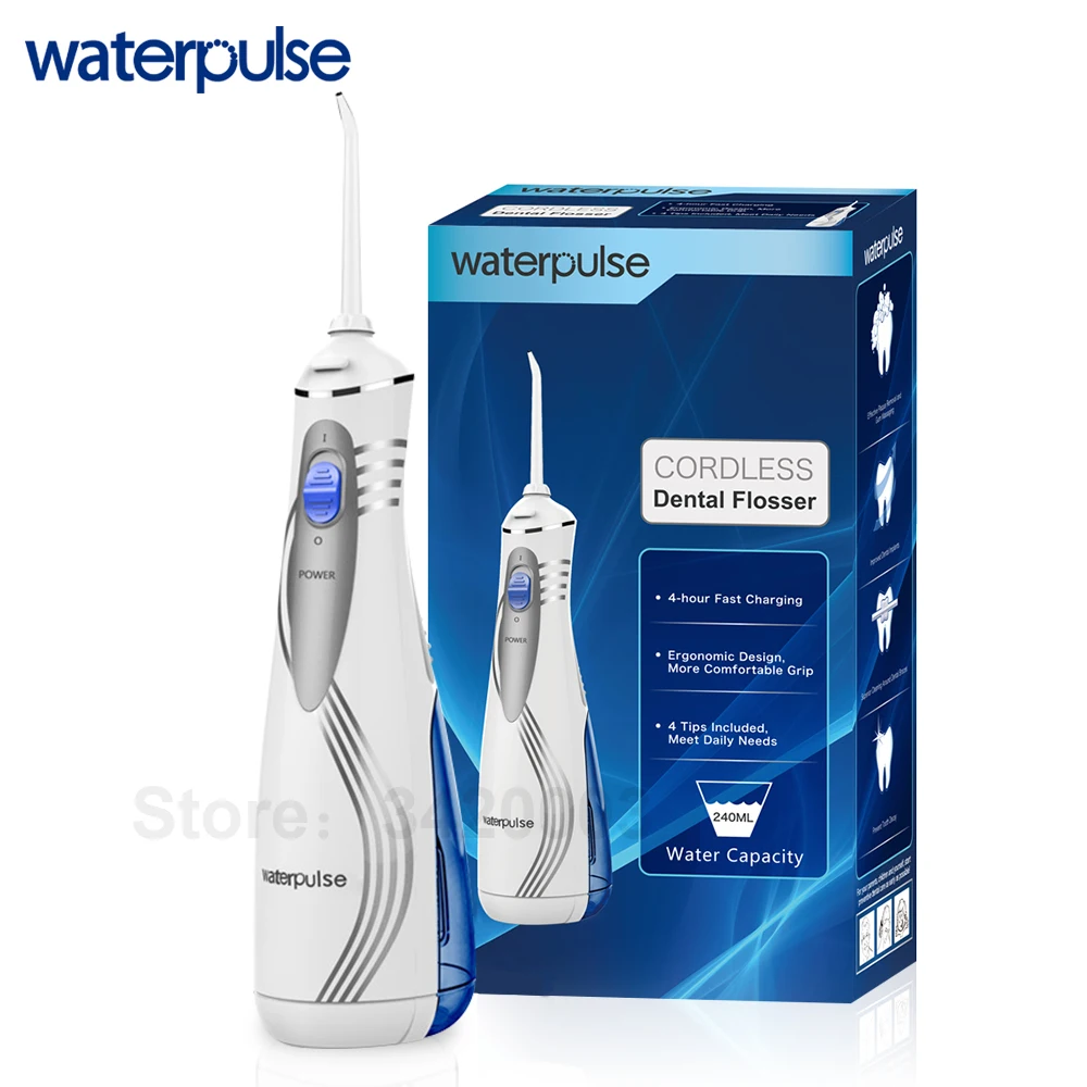 Waterpulse V400 Portable Cordless Water Flosser Oral Irrigator Electric