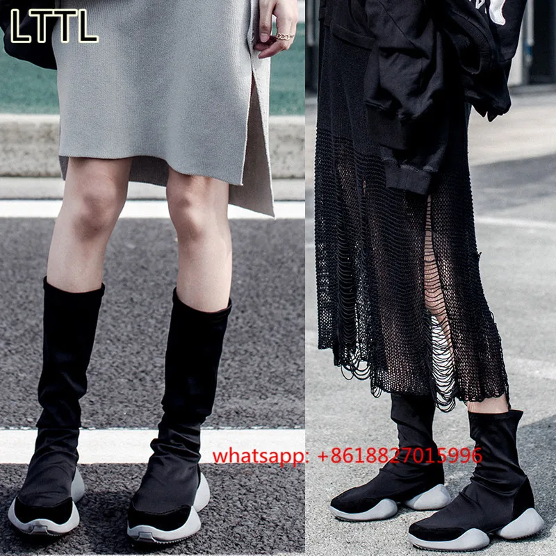 

2017 New Hot Women Winter Warm Fashion Round Toe Long Boots Ladies Knee High Booties Platform Shoes Woman Snow Boots Black