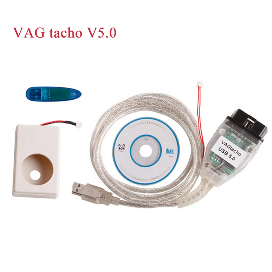 Лучшая цена VAG Tacho V5.0 для NEC MCU 24C32 или 24C64 Профессиональный инструмент для настройки ECU чип VAGtacho 5,0 с USB версией ключа