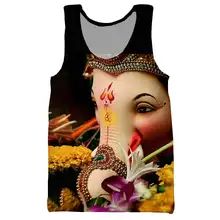 Шива 3D Печатный Топ на бретелях для мужчин модный летний топ на бретелях для работы Мужские Женские топы топ на бретелях