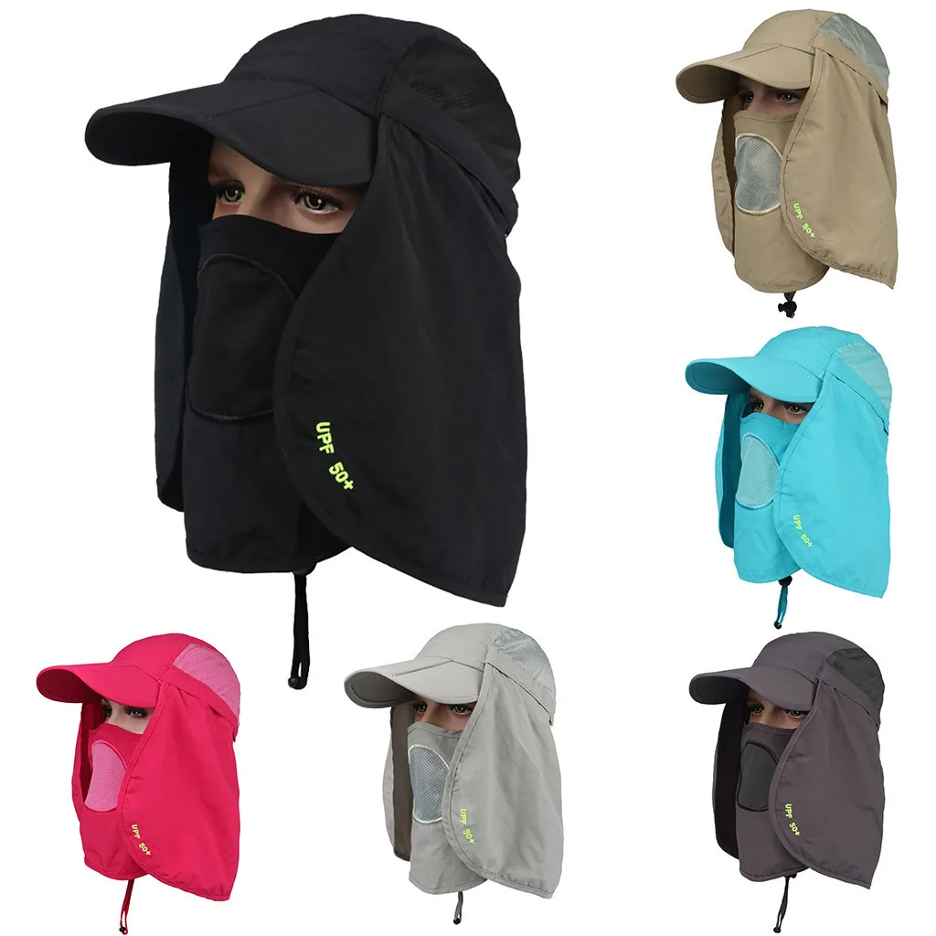 

2019 Women Spring And Summer Hat Sun Caps Flap Hats Solar Protection Sun Shade Hat Removable for Man Women L405A