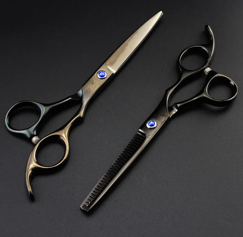 Customize Professional 6 inch 6cr13 classic black cutting & thinning
