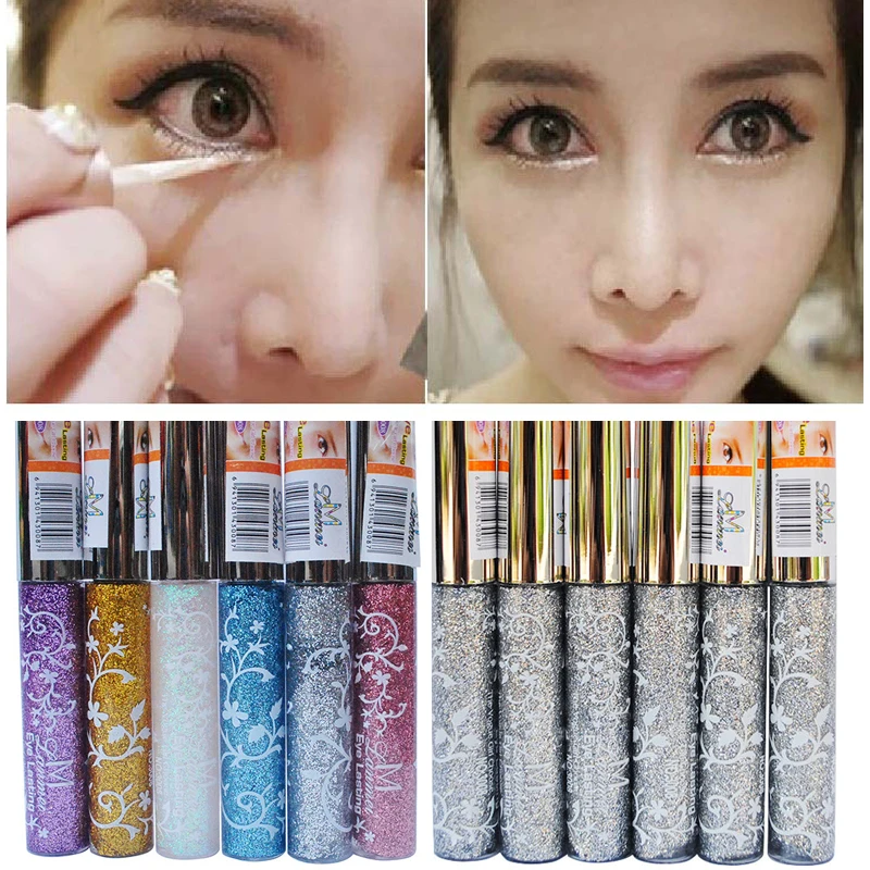 

Cute Cosplay Makeup Waterproof Eyeliner Pencil 1pcs Long Lasting Colorful Pigment Glitter Eyeshadow Eyeliner Pen Delineador