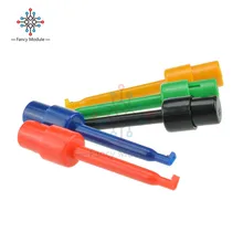 10 шт. большой размер круглый одиночный зажим с крючком тестовый зонд для электронного тестирования ing