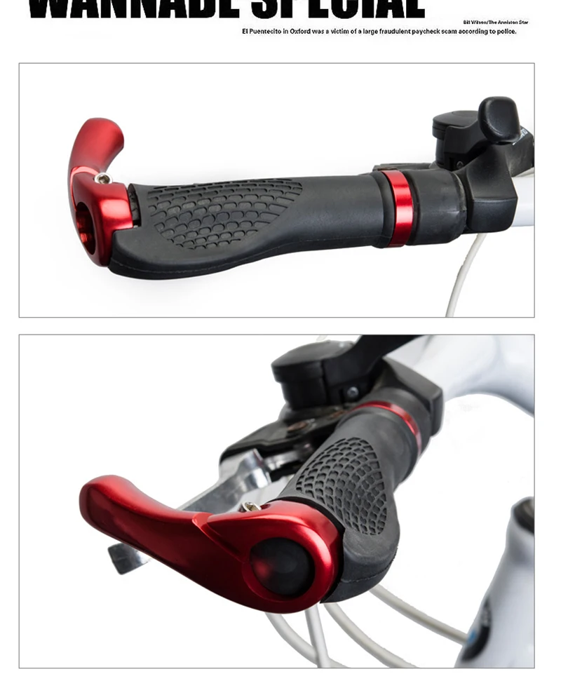 Bicycle Handlebar Grip Lockable For MTB Road Bike Cycling Handle Bar Bicycle Grip Bike Aluminum Alloy + Rubber PA0097 (4)