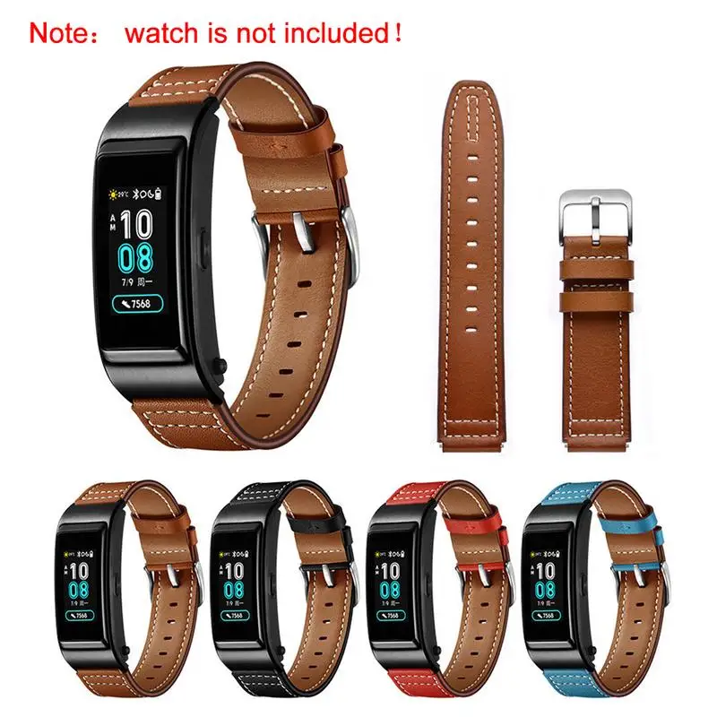 

New Arrival For Huawei B5 Smart Sports Bracelet Leather Wrist Strap Watch Strap Replacement Wristwatch Band 20mm