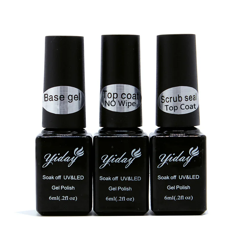 Long Lasting 6ML Primer Base Coat / Top Coat UV Gel Nail Polish Soak
