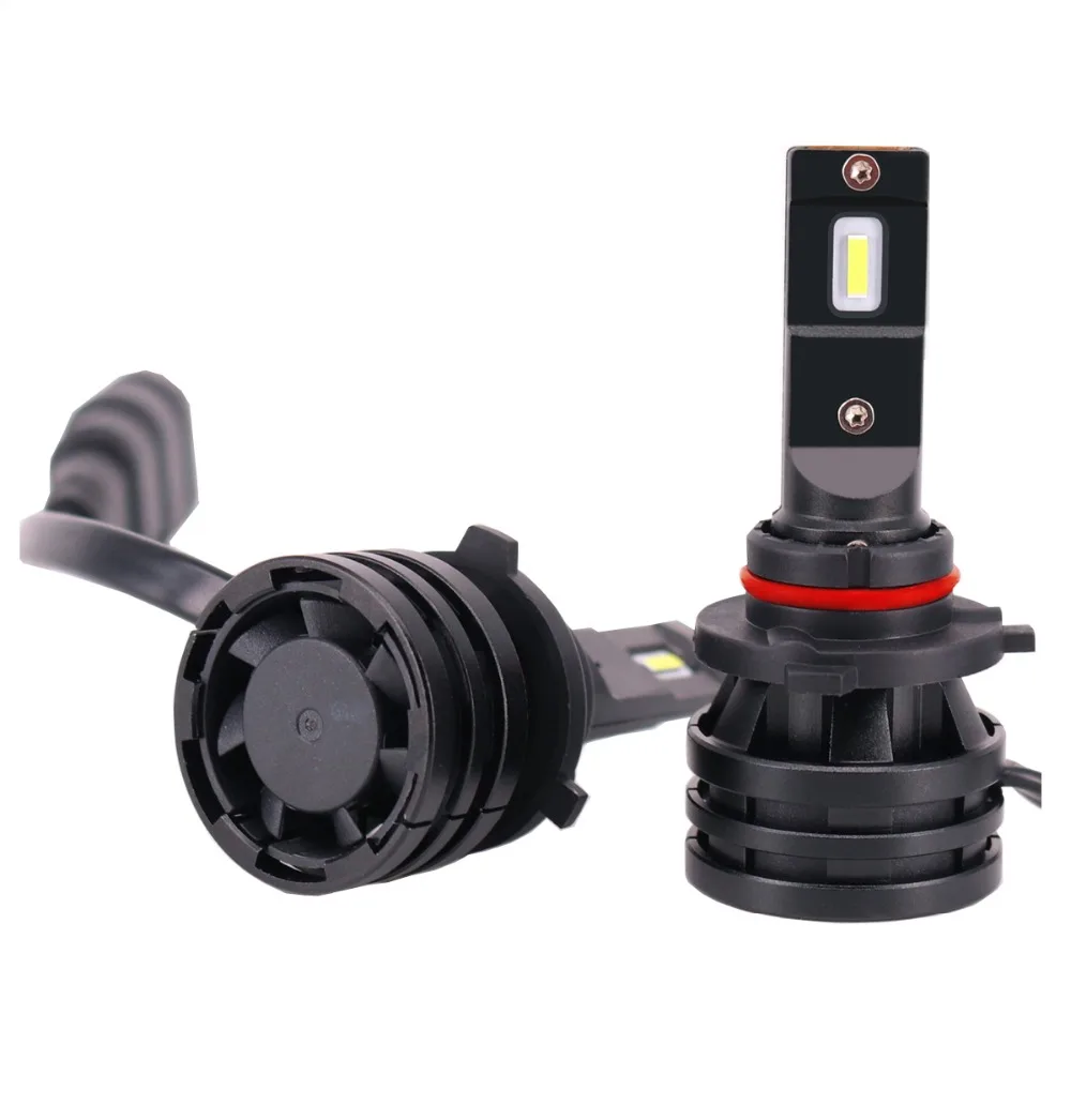 

1 Set 9005 M2 SUPER MINI SIZE LED Headlight All-in-one H1 H4 H7 H8 H9 H11 9006 HB3/4 9012 Hir2 55W 6000LM CSP Chip Turbo Fan 6K