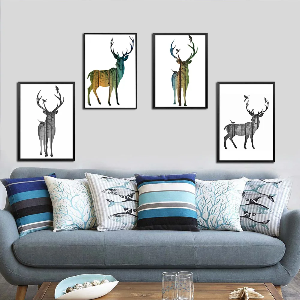 

Let's Stay Home Quote Canvas Printting Poster A4 Stay House No Frame Wall Picture Home Decor For Living Room Bedroom