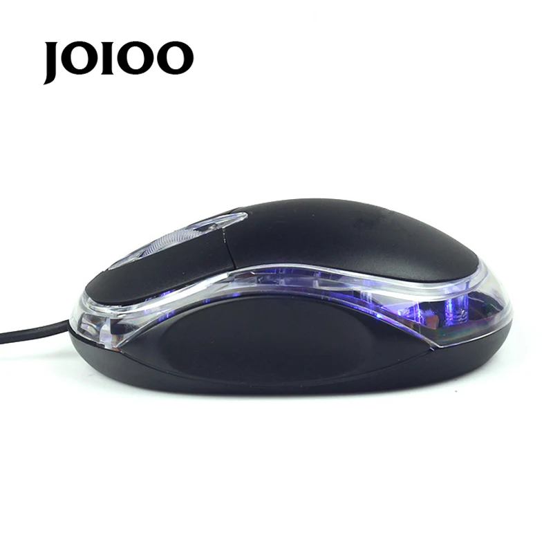 

lack USB Wired Optical Light Scroll Wheel Mice Mouse for PC Laptop Computer