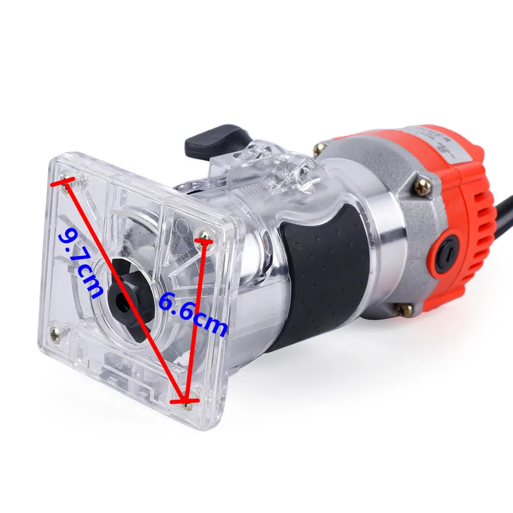 800W 30000rpm Woodworking Electric Trimmer Wood Milling Engraving Slotting Trimming Machine Hand Carving Wood Router