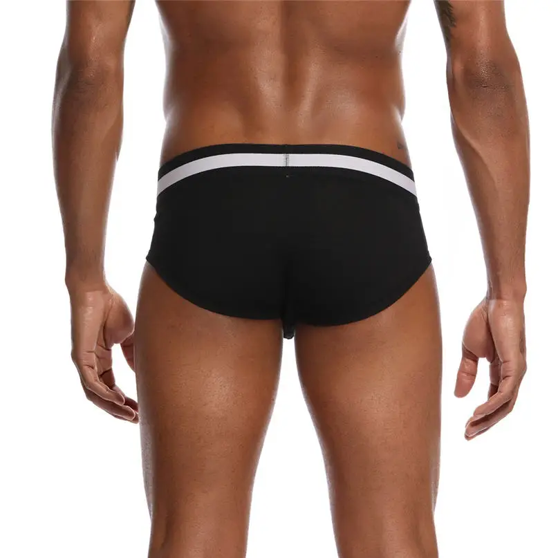 Comfortable Briefs Men Sexy Swimwear Underwear Letter Printed Boxer Briefs Shorts Bulge Pouch Underpants mens swim thong #2D27 (14)