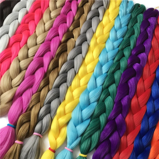 Verves braiding hair cm synthetic heat fiber braid g piece women pure color jumbo braid
