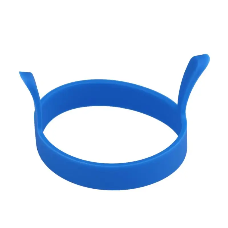 1 шт. круглое Силиконовое жареное яйцо инструмент форма для блинов кольцо бракончик для приготовления сковорода для завтрака духовка Кухонные гаджеты - Цвет: Синий