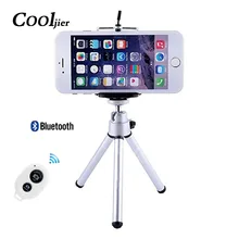 COOLJIER гибкий мини-штатив с пультом дистанционного управления для iPhone легкий мини-штатив для камеры вращающийся монопод с зажимом для телефона