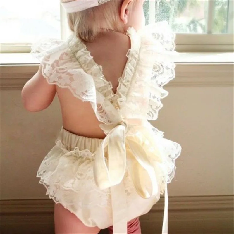 

Swimwear Toddler Infant Baby Girls Lace Ruffle Romper Bodysuit Jumpsuit Sunsuit Outfits girls swimsuit Summer 2019 New Hot Sale