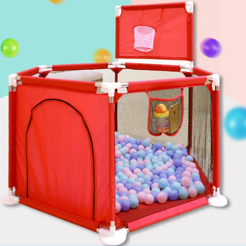  Baby Playpen Children's Fence Dry Ball Pool Pit With Basket Oxford Cloth Game Toys Tents Barrier Fo