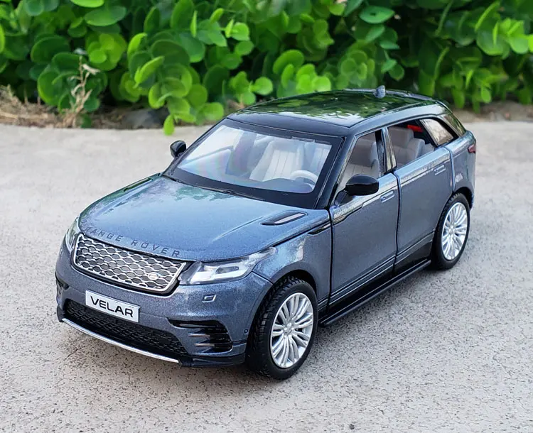 1:32 Velar SUV Off-road Model Car Diecast Gift Toy Blue Pull Back Collection 