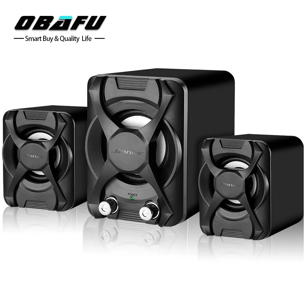 Subwoofer Stereo Bass USB 2.1 Speaker Atmosphere 3D Surround Stereo PC Speakers MP3 for Smartphone Computer