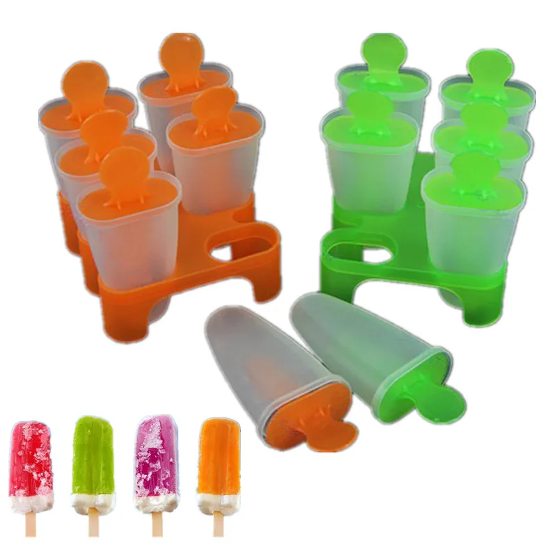 

6 Cells DIY Ice Cream Pop Mold Popsicle Maker Chocolate Mould Tray Kitchen Gadgets Tools