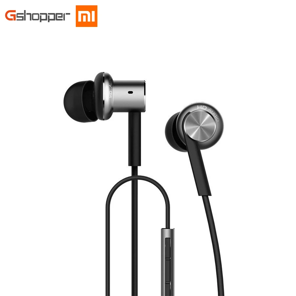 Mi Xiaomi Hybrid In Ear Stereo Earphones With Mic Earphone Silver Gold For Android IOS For