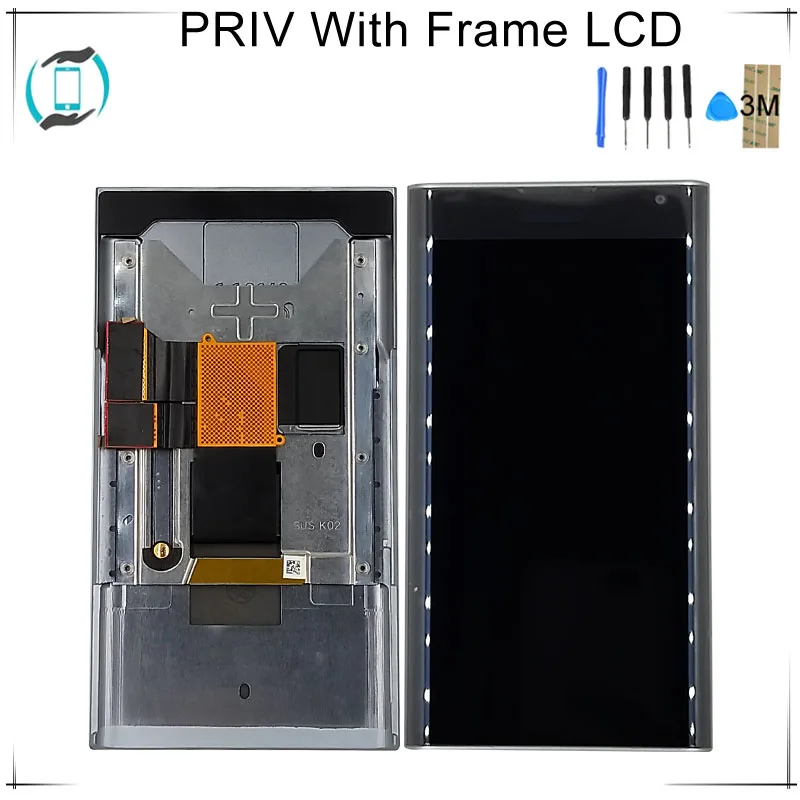 

5.4inch For BlackBerry Priv LCD Display Touch Screen Digitizer Assembly with frame Replacement Parts free shipping Top Quality
