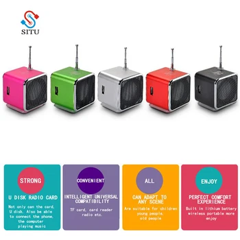 

TDV26 Portable FM Radio Support SW Full Range of Radio Build Long Antenna Support TF Card for Camping Hiking Outdoor Sports