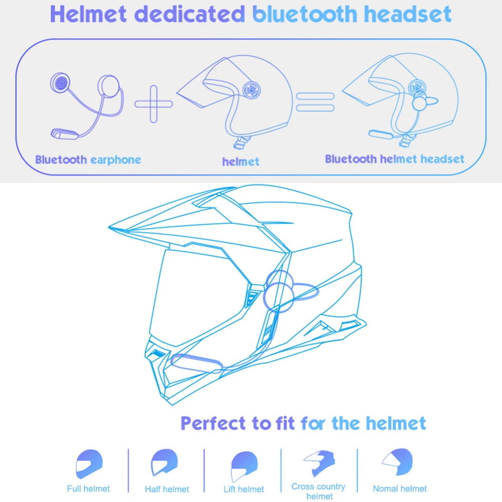Bluetooth 5 0 гарнитура анти помехи микрофон динамик для BT S1 S3 мотоцикл домофон шлем