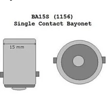400 шт. BA15S 1156 один контакт штыковый разъем Цоколи для электрическая лампочка для авто