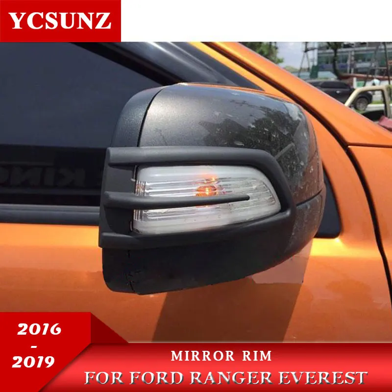 

ABS Black Mirror Rim For Ford Everest Endeavour 2016 2017 2018 2019
